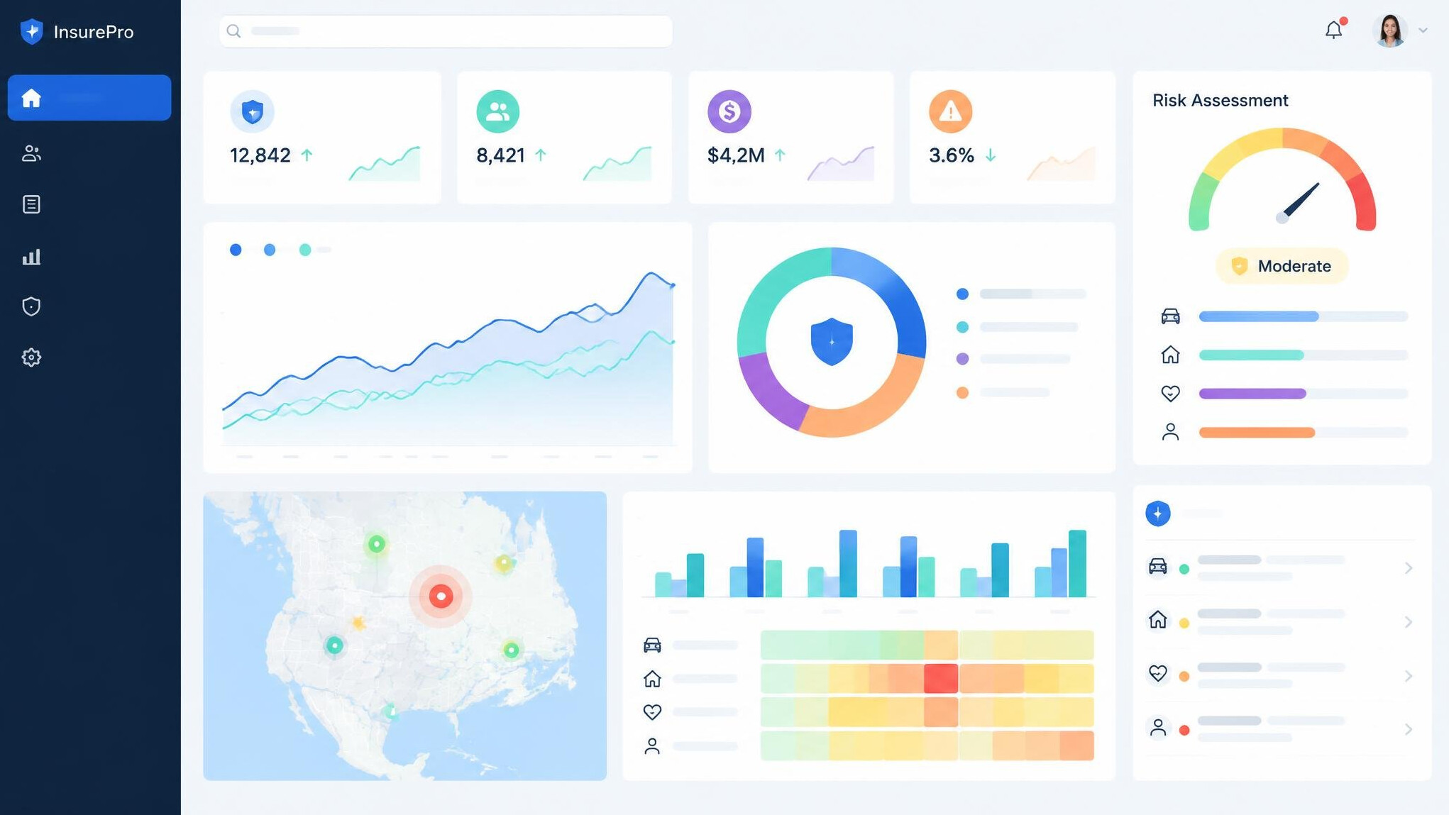 insurance software interface