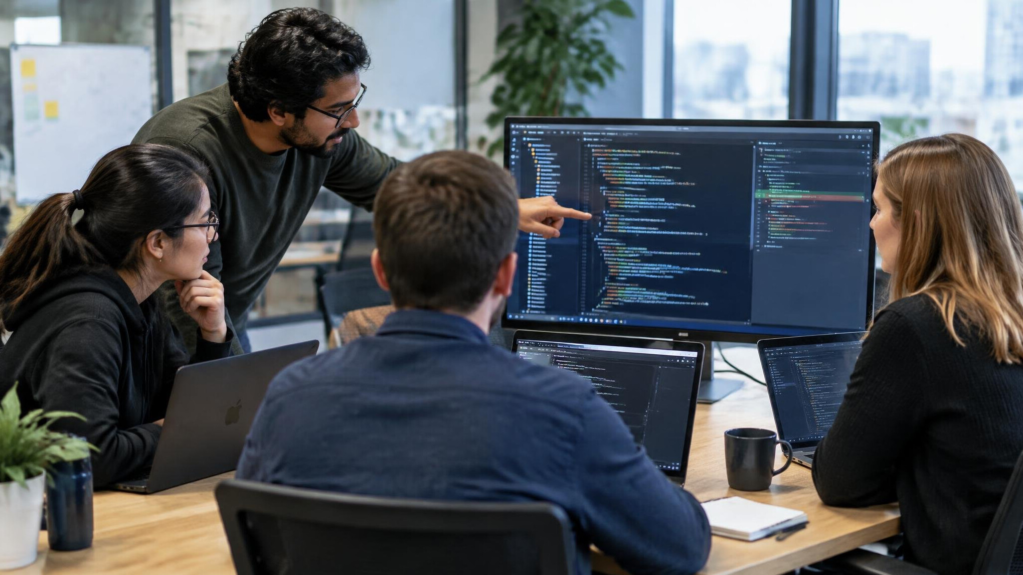 team of developers collaborating
